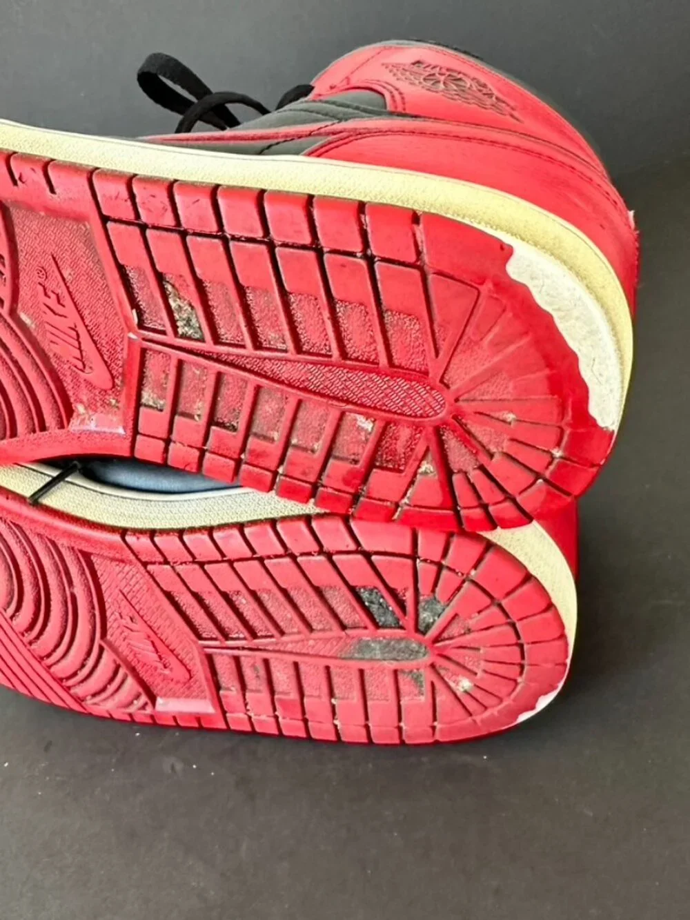 Jordan 1 Retro Black Red Sneakers Size 11